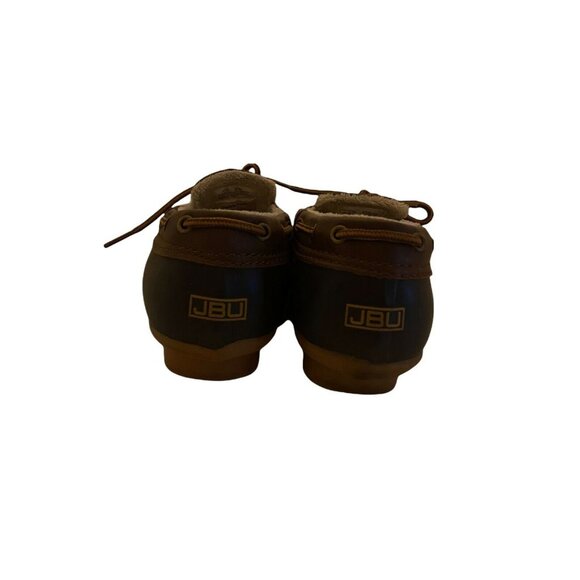 #3755 JBU GWEN WOMEN'S 8M TAN & BROWN LOW DUCK SHOES RAIN WEATHER READY - Picture 6 of 10